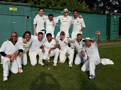 Back row l to r - Darri Peerless, Chamila Perera, Martin Tremlett & Rohit Mahesh.
Front row l to r - Jamil Shaikh, Indy Pandit, Karan Kashyap (Capt), Phani Prattipati, Andy Lowden, Mathi Suthanthiran & Hiru Doley